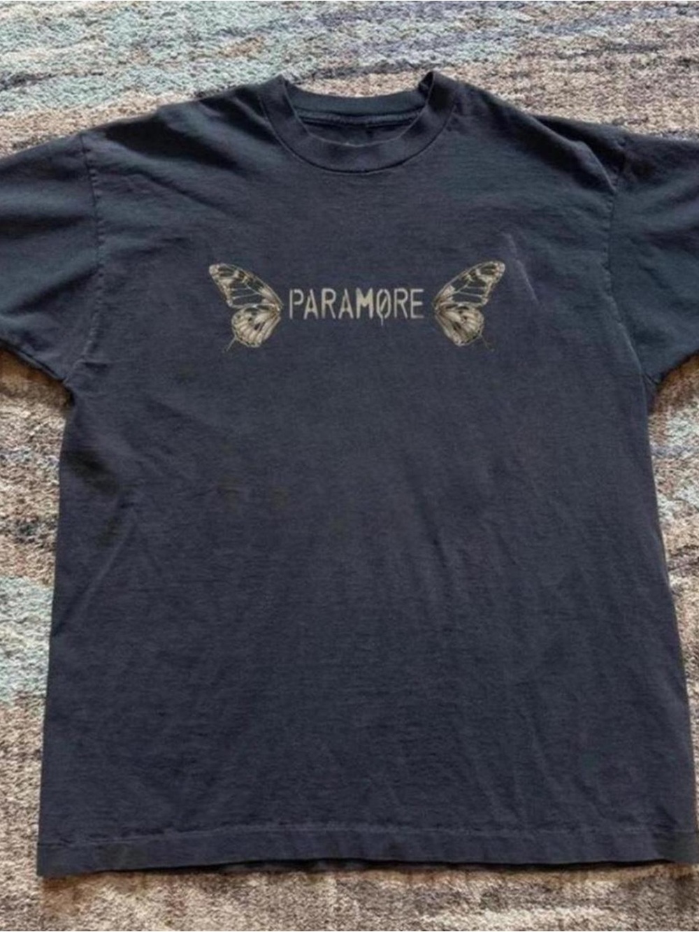 Gildan Black Paramore Butterfly Graphic Tee